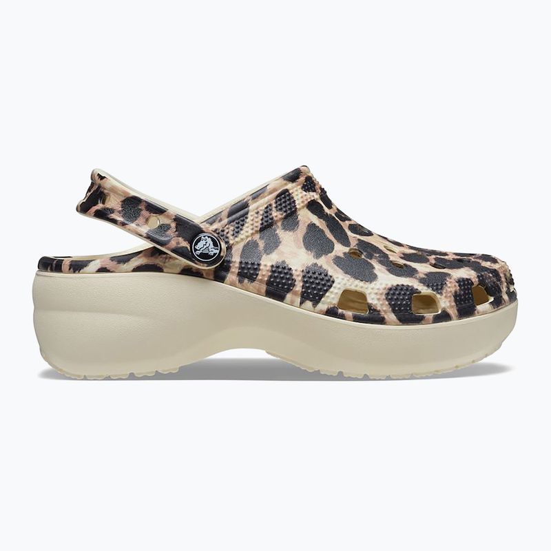 Infradito Crocs Classic Platform Animal Remix donna osso/leopardo 10