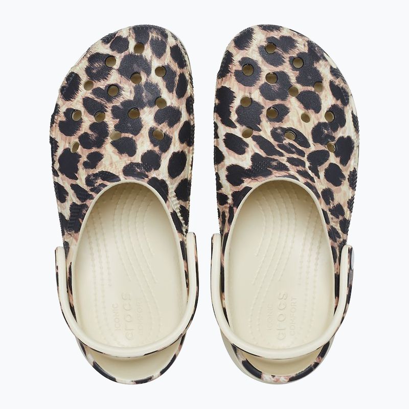 Infradito Crocs Classic Platform Animal Remix donna osso/leopardo 12