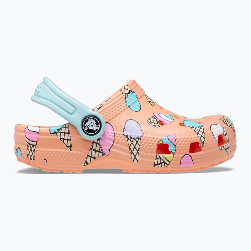 Crocs Classic Pool Party Clog T papaya infradito per bambini 12
