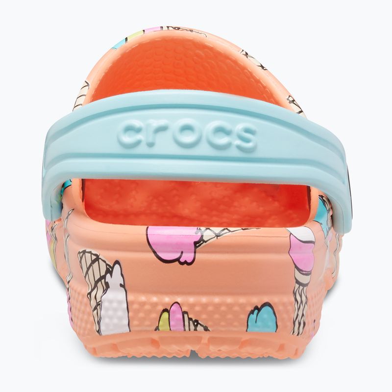 Crocs Classic Pool Party Clog T papaya infradito per bambini 14
