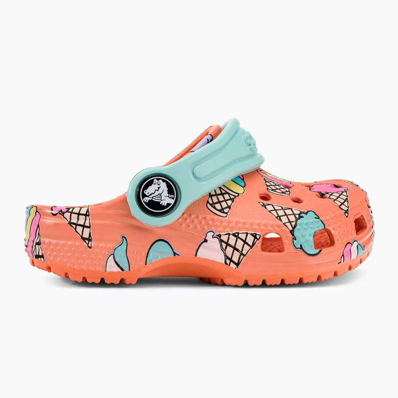 Crocs Classic Pool Party Clog T papaya infradito per bambini 3