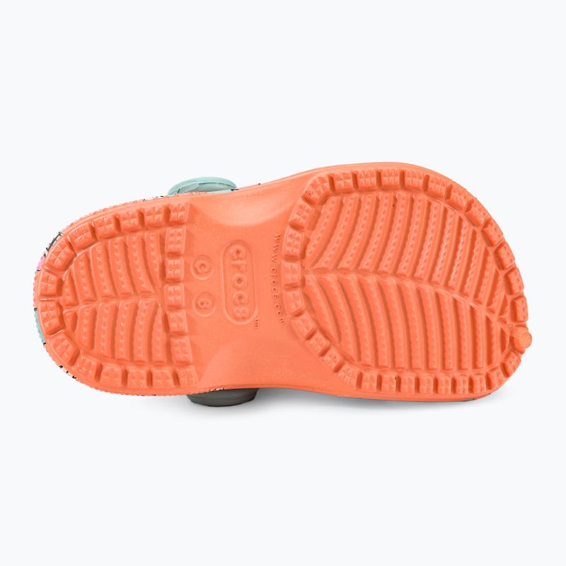 Crocs Classic Pool Party Clog T papaya infradito per bambini 6