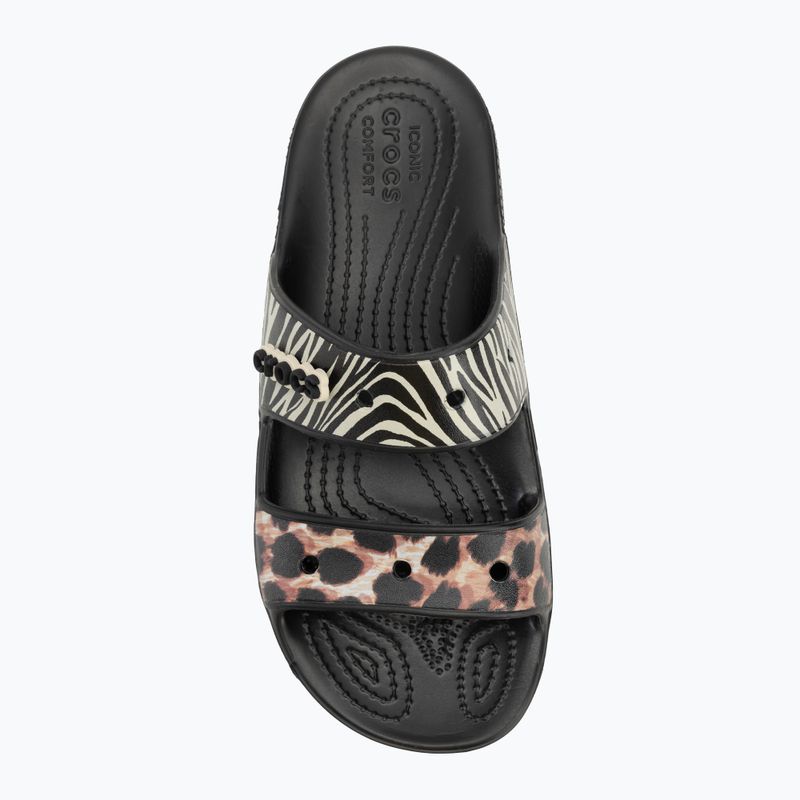 Infradito Crocs Classic Animal Remix Slide nero/multi 5
