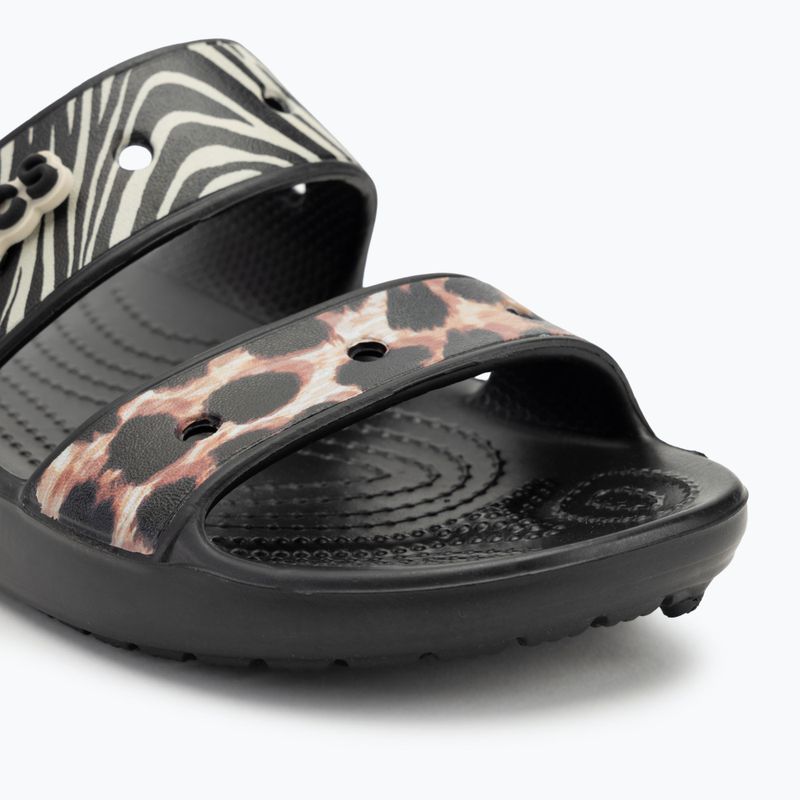 Infradito Crocs Classic Animal Remix Slide nero/multi 7