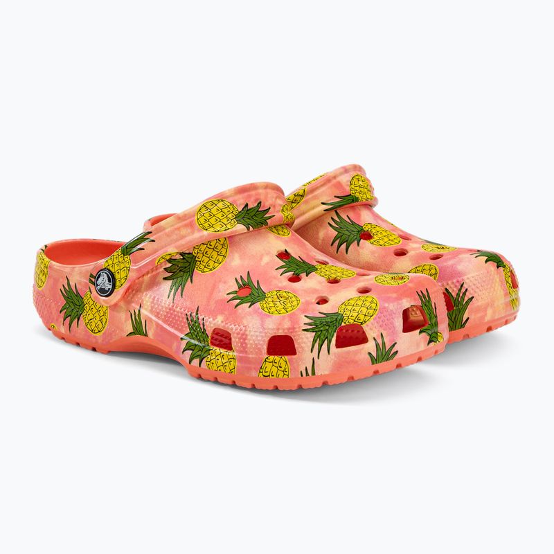 Crocs Classic Retro Resort Clog papaya/multi infradito 5