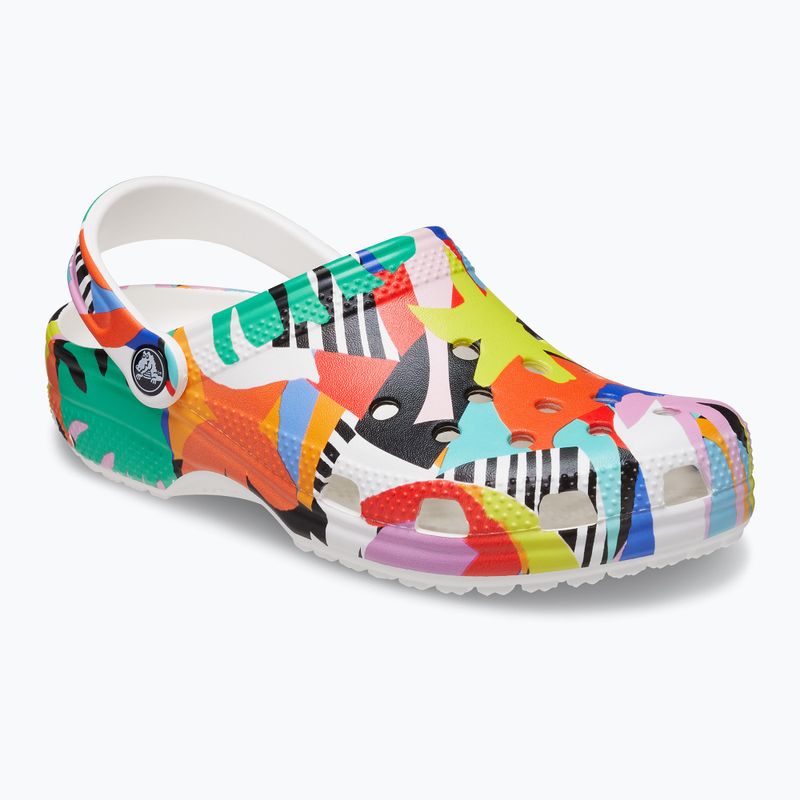 Crocs Classic Retro Resort Clog bianco/multi infradito 11