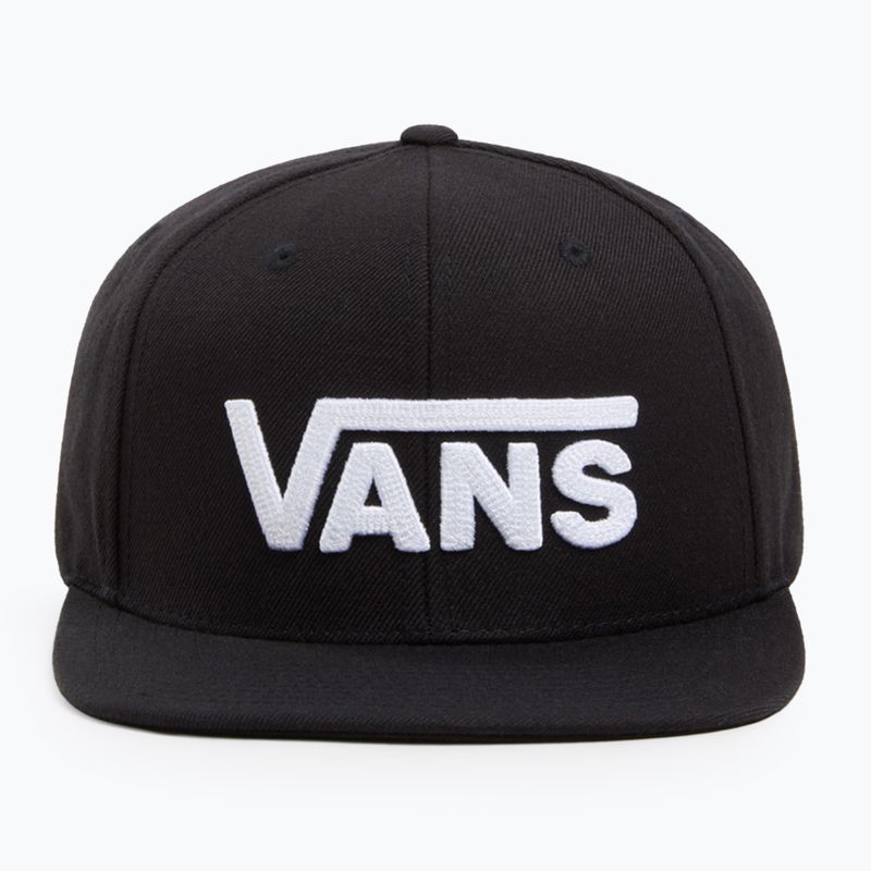 Cappello Vans Drop V II Snapback da uomo nero/bianco 3