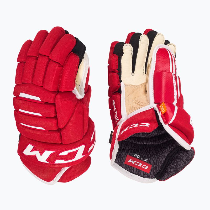 Guanti da hockey CCM Tacks 4R Pro2 SR rosso