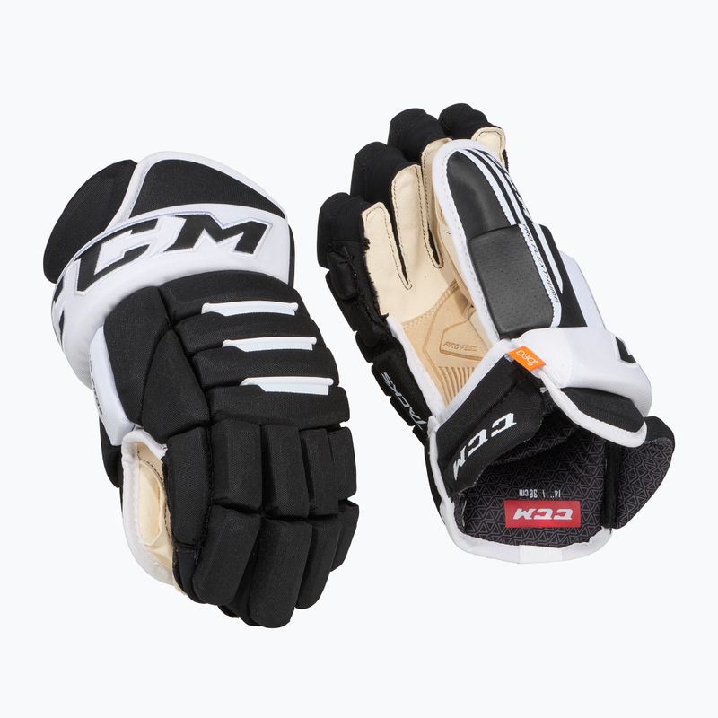 Guanti da hockey CCM Tacks 4R Pro2 SR bianco/nero