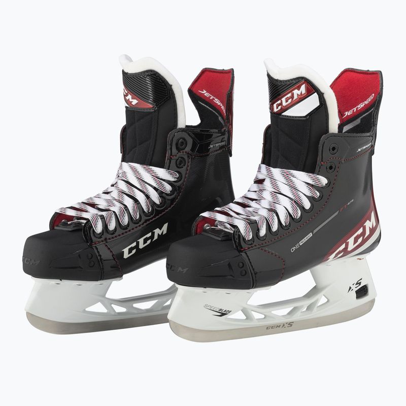 Pattini da hockey CCM da uomo JetSpeed FT475 SR nero 4