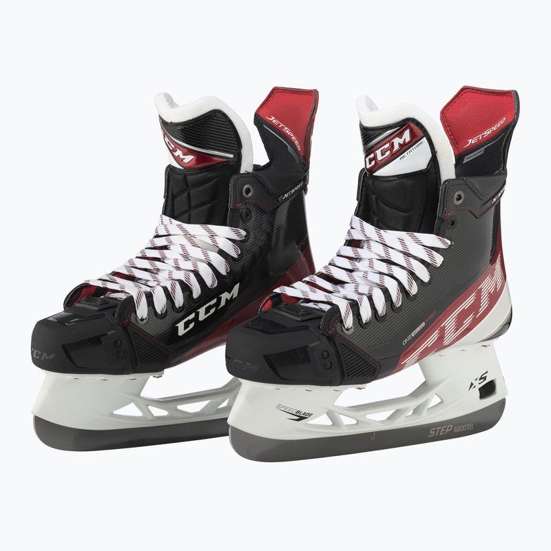 Pattini da hockey CCM da uomo JetSpeed FT4 Pro SR Wide nero 4