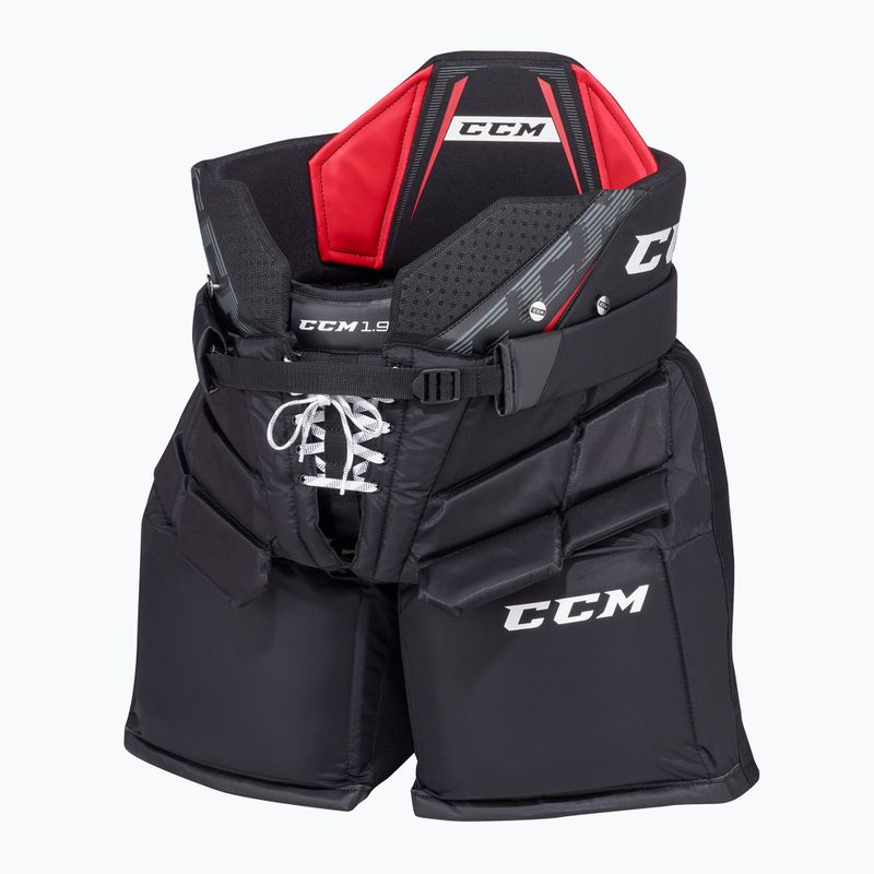 Pantaloni da portiere di hockey da uomo CCM 1.9 SR nero