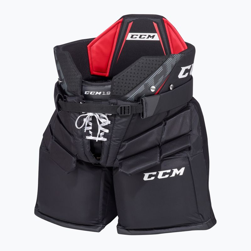 Pantaloni da portiere di hockey da uomo CCM 1.9 INT nero