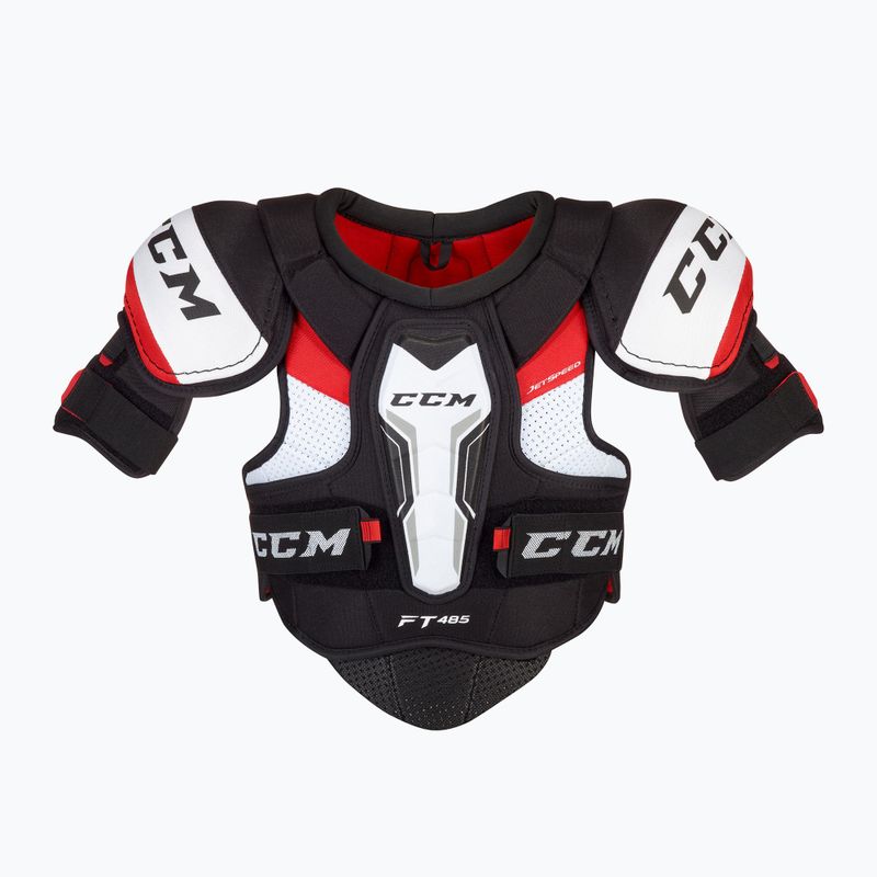 Spallacci da hockey per bambini CCM JetSpeed FT485 JR nero/rosso/bianco
