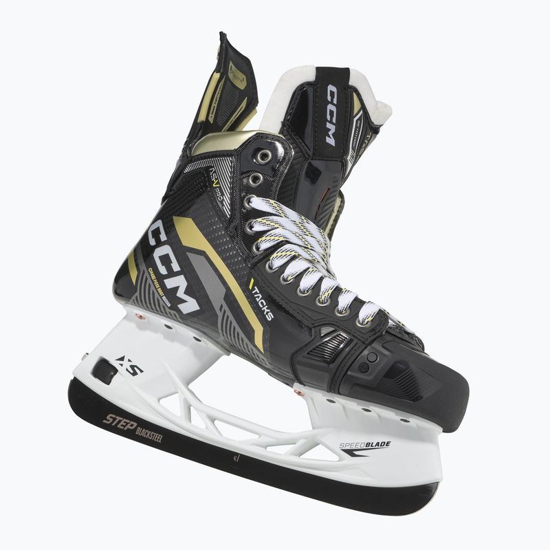 Pattini da hockey da uomo CCM Tacks AS-V Pro SR Tapered nero 2