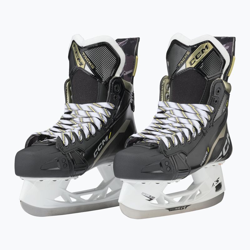 Pattini da hockey CCM Tacks da uomo AS-580 SR Wide nero 4