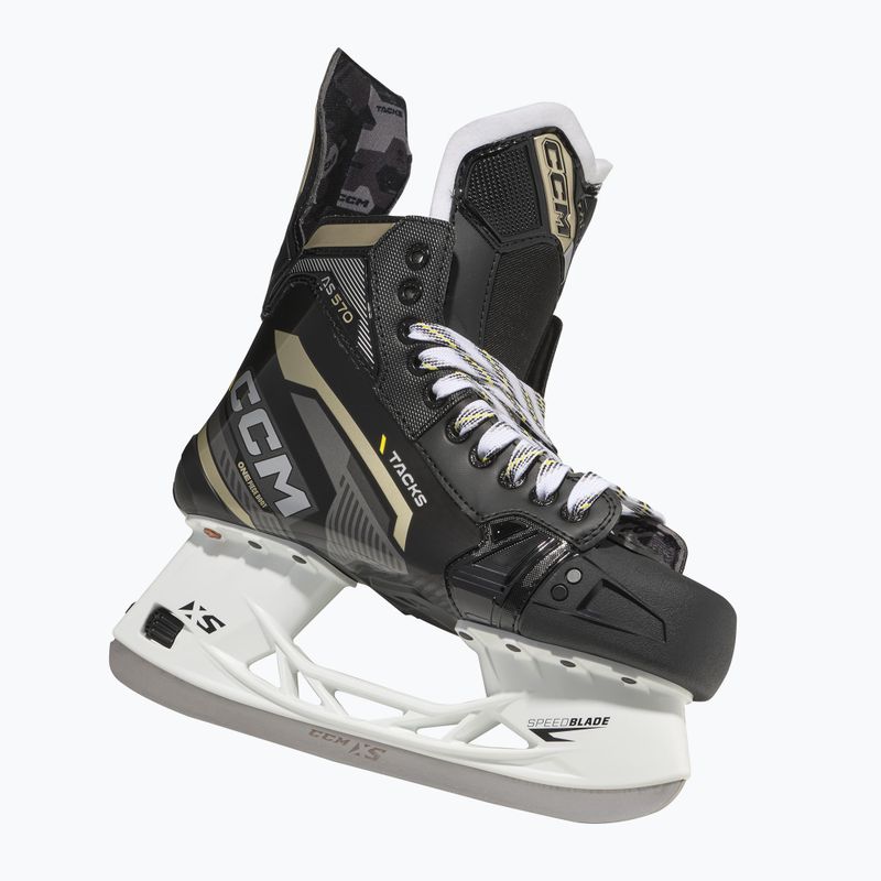 Pattini da hockey CCM Tacks da uomo AS-570 SR Wide nero 2