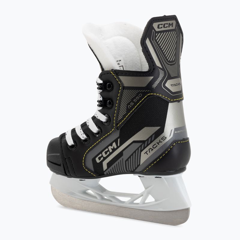 Pattini da hockey per bambini CCM Tacks AS-550 YTH nero 3