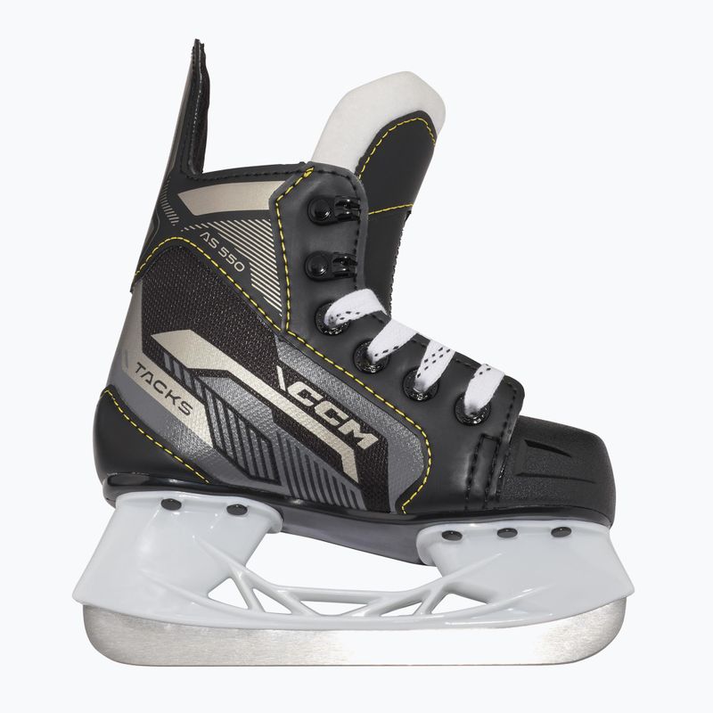 Pattini da hockey per bambini CCM Tacks AS-550 YTH nero 3