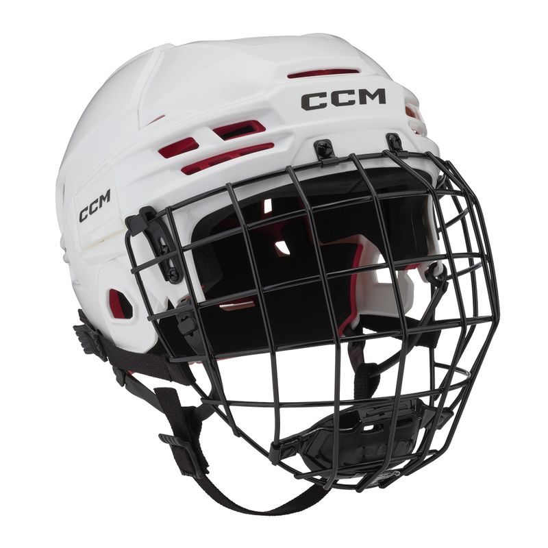 Casco da hockey CCM Tacks 70 Combo bianco