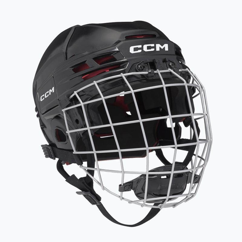 Casco da hockey per bambini CCM Tacks 70 Combo JR Black