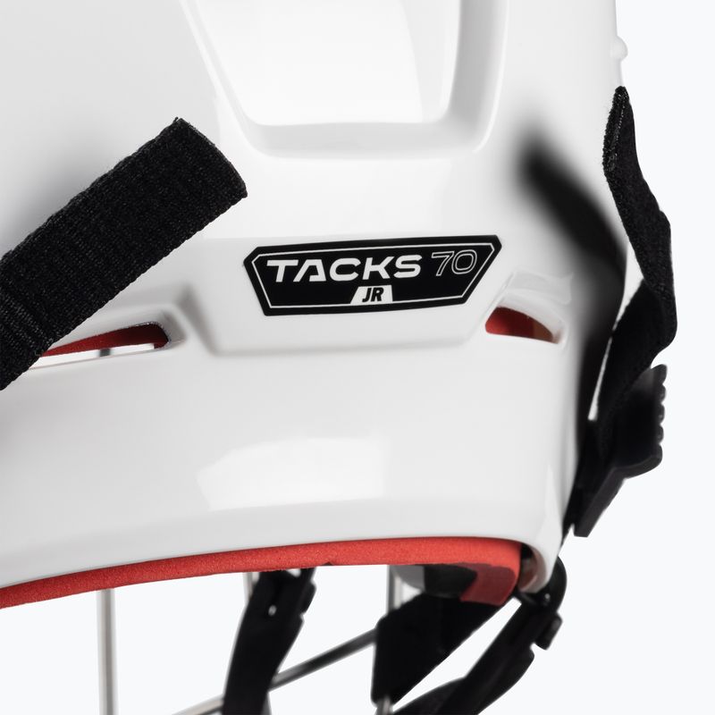 Casco da hockey per bambini CCM Tacks 70 Combo bianco 8