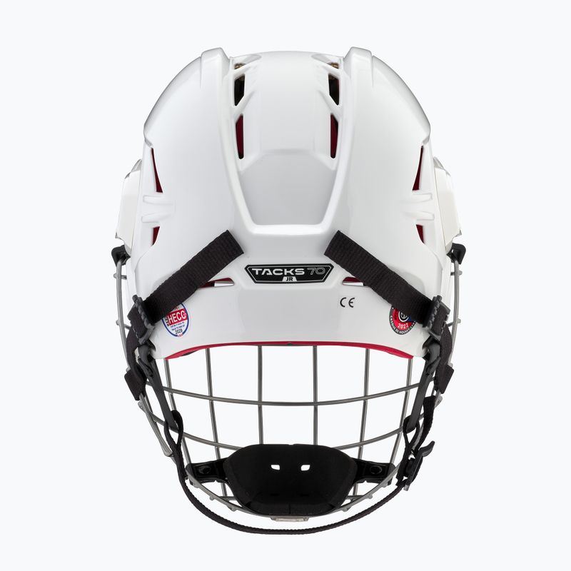 Casco da hockey per bambini CCM Tacks 70 Combo bianco 12