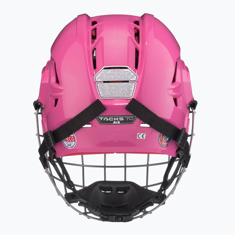 Casco da hockey junior CCM Tacks 70 Combo JR pink 4