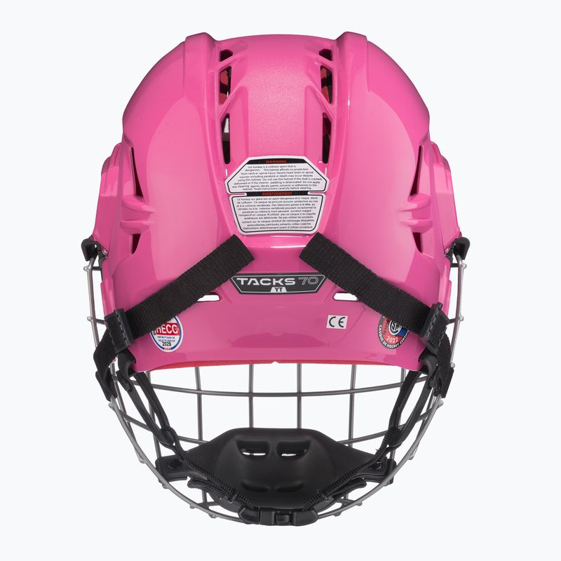 Casco da hockey per bambini CCM Tacks 70 Combo rosa 4