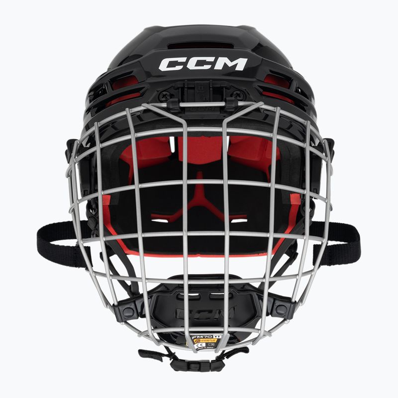 Casco da hockey per bambini CCM Tacks 70 Combo nero 2