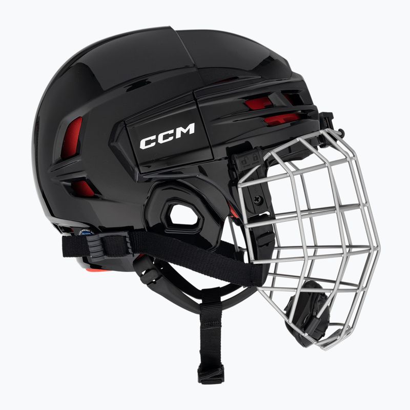 Casco da hockey per bambini CCM Tacks 70 Combo nero 4