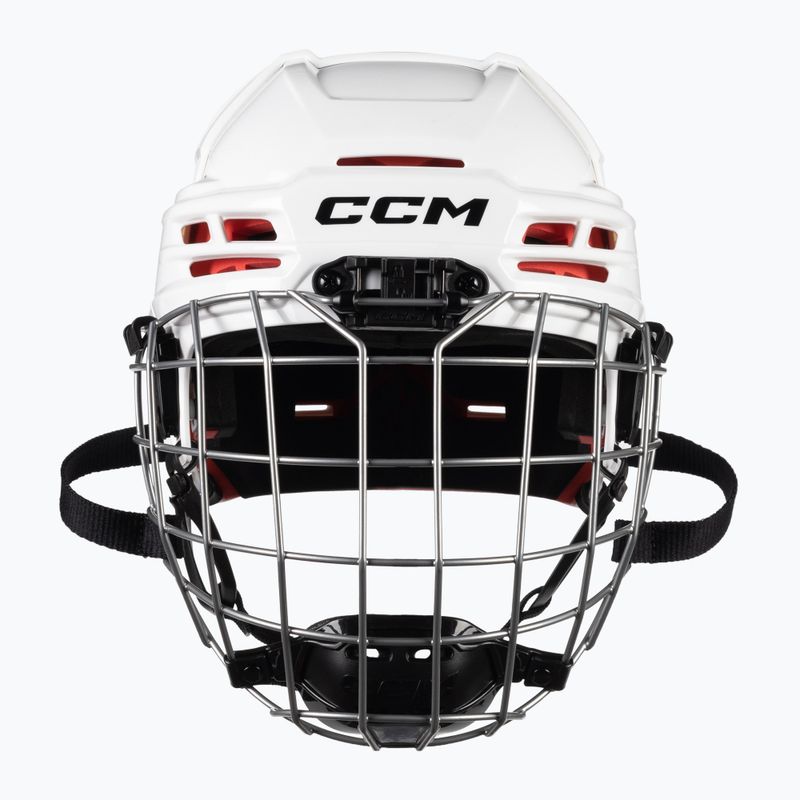 Casco da hockey junior CCM Tacks 70 Combo bianco 2