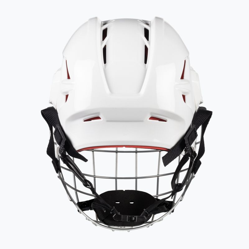 Casco da hockey junior CCM Tacks 70 Combo bianco 3