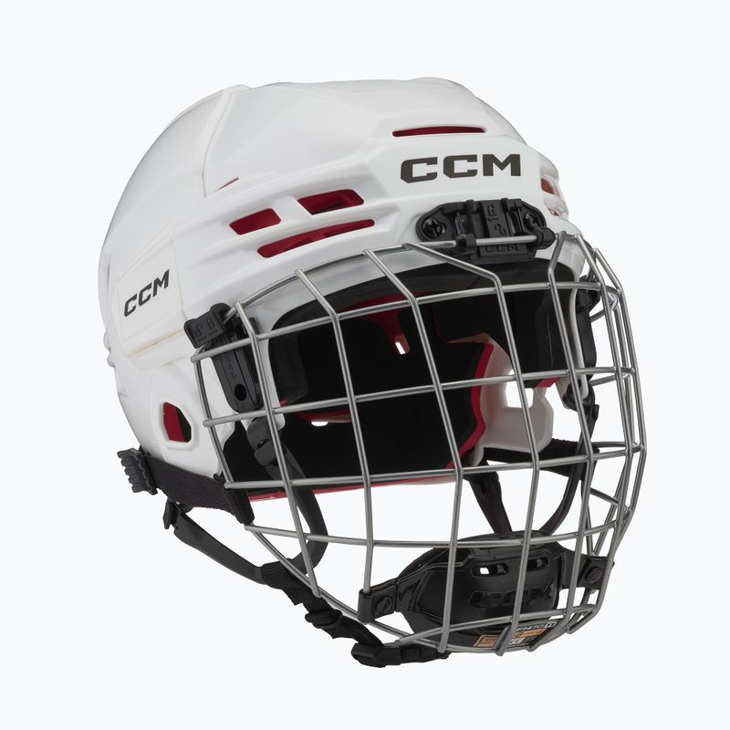 Casco da hockey junior CCM Tacks 70 Combo bianco 8