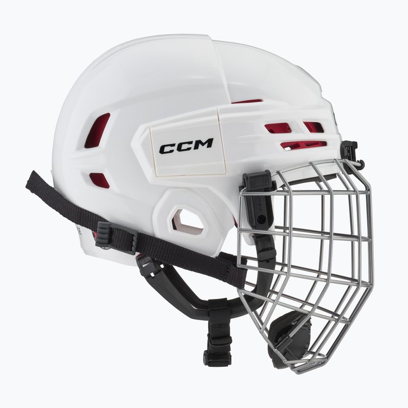 Casco da hockey junior CCM Tacks 70 Combo bianco 9