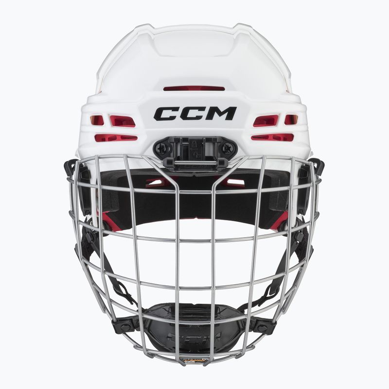 Casco da hockey junior CCM Tacks 70 Combo bianco 10