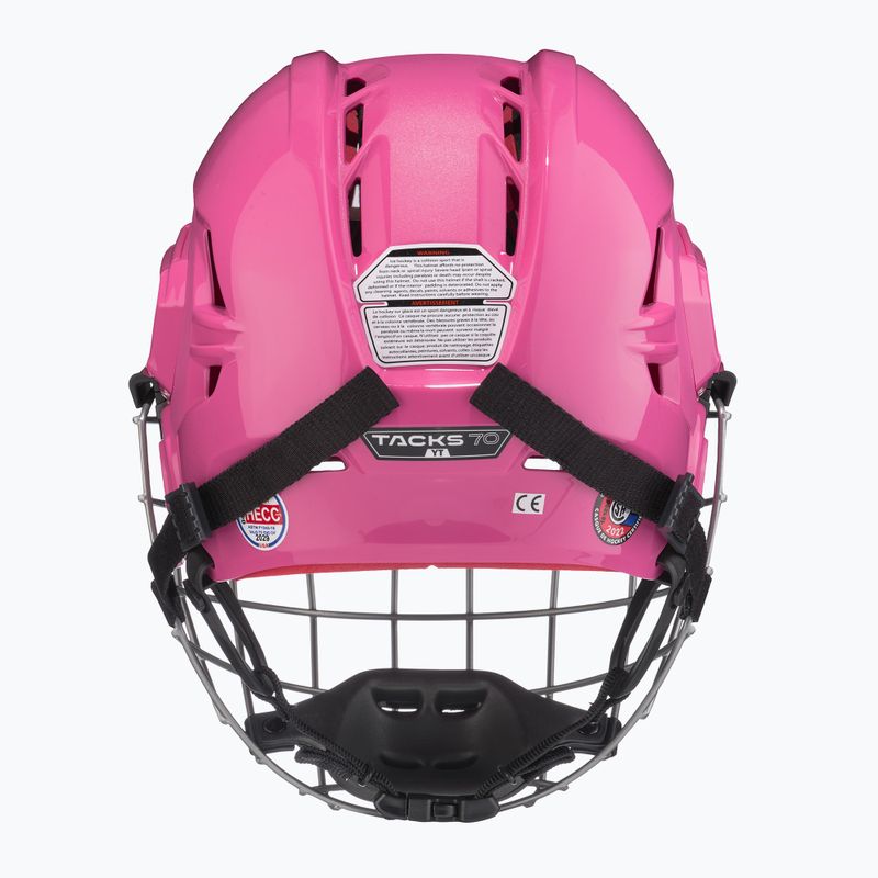Casco da hockey per bambini CCM Tacks 70 Combo rosa 4