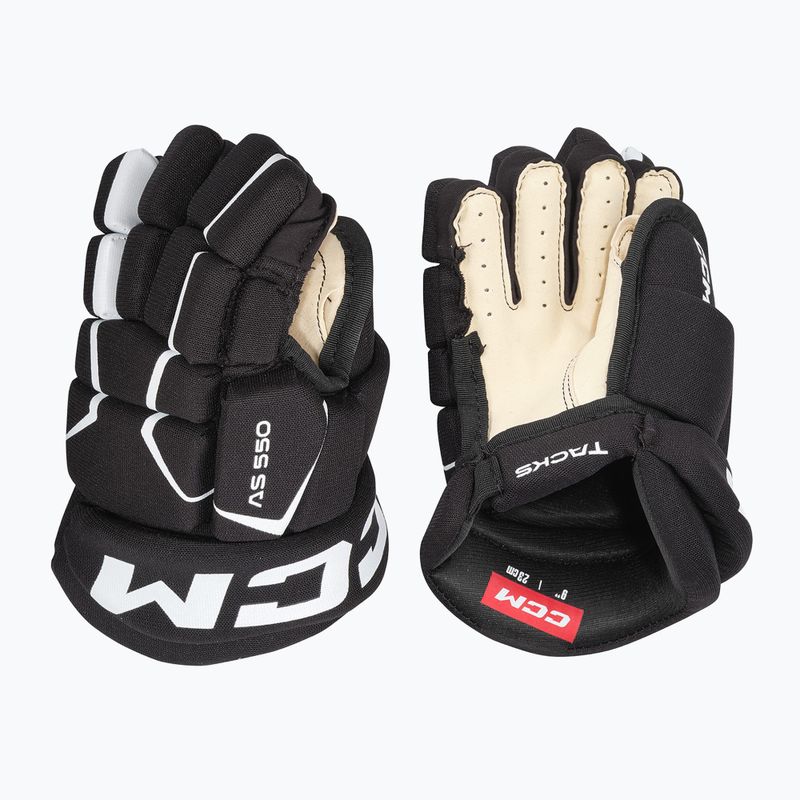Guanti da hockey per bambini CCM Tacks AS-550 YTH nero/bianco