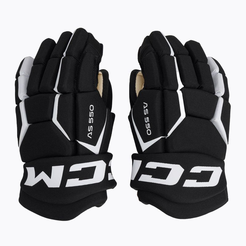 Guanti da hockey CCM Tacks AS-550 nero/bianco