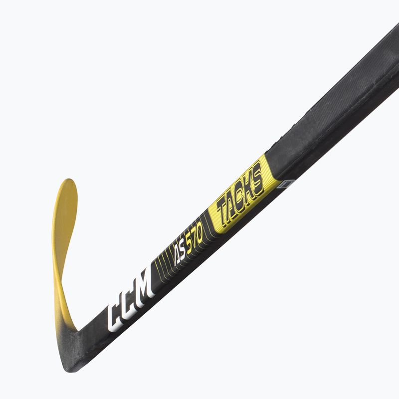 Bastone da hockey per bambini CCM Tacsk AS-570 JR nero 3