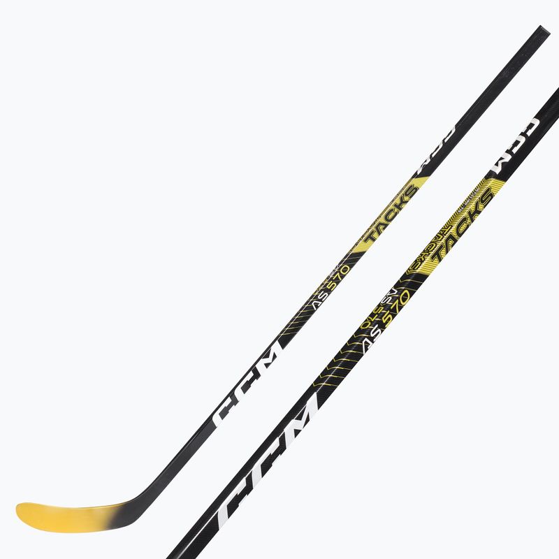 Bastone da hockey per bambini CCM Tacsk AS-570 JR nero 6