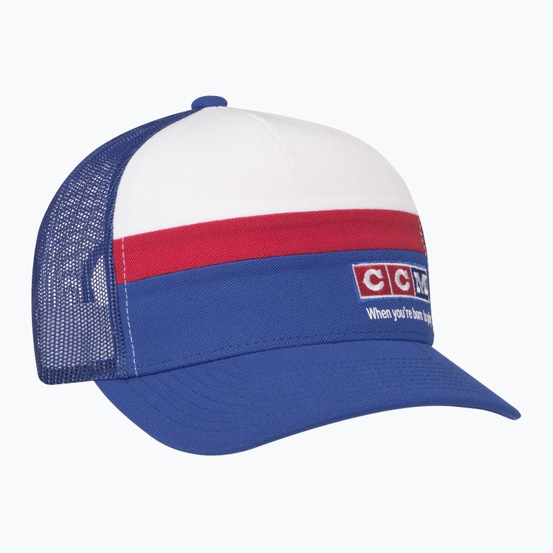 Cappello da baseball CCM Vintage Meshback Trucker blu/bianco/rosso 2