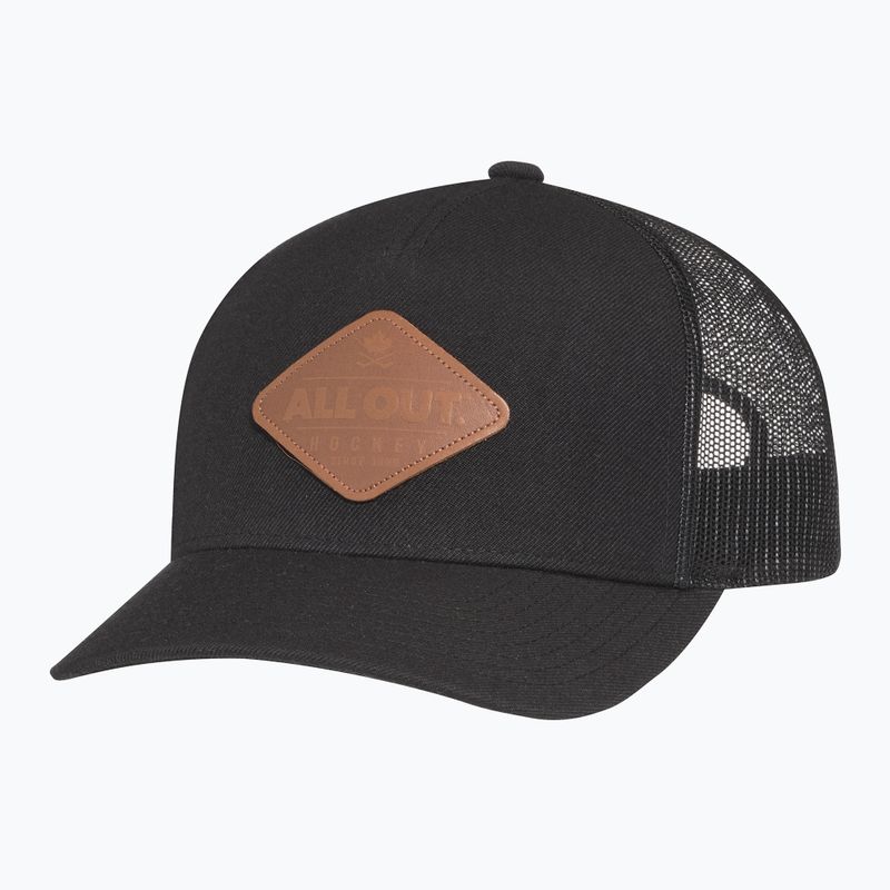Cappello da baseball CCM Meshback Trucker nero 2