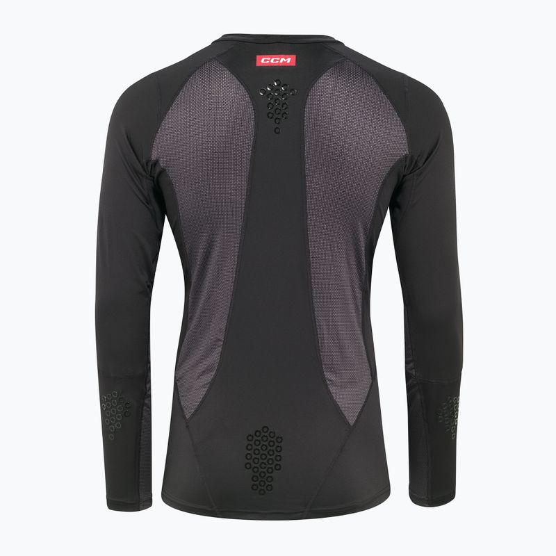 CCM Ribano SR hockey uomo a maniche lunghe nero 2