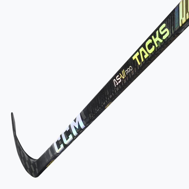 Bastone da hockey per bambini CCM Tacks As-VI Pro JR nero 3