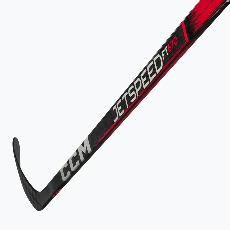 Bastone da hockey CCM JetSpeed FT670 SR nero 3