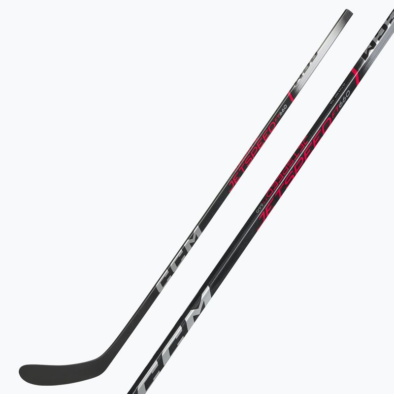 Bastone da hockey CCM JetSpeed FT660 INT nero 6