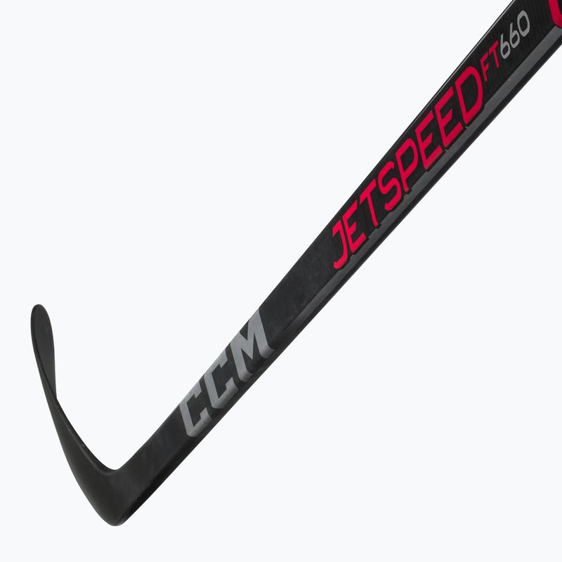 Bastone da hockey per bambini CCM JetSpeed FT660 YTH nero 3