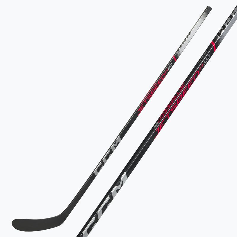 Bastone da hockey per bambini CCM JetSpeed FT660 YTH nero 6