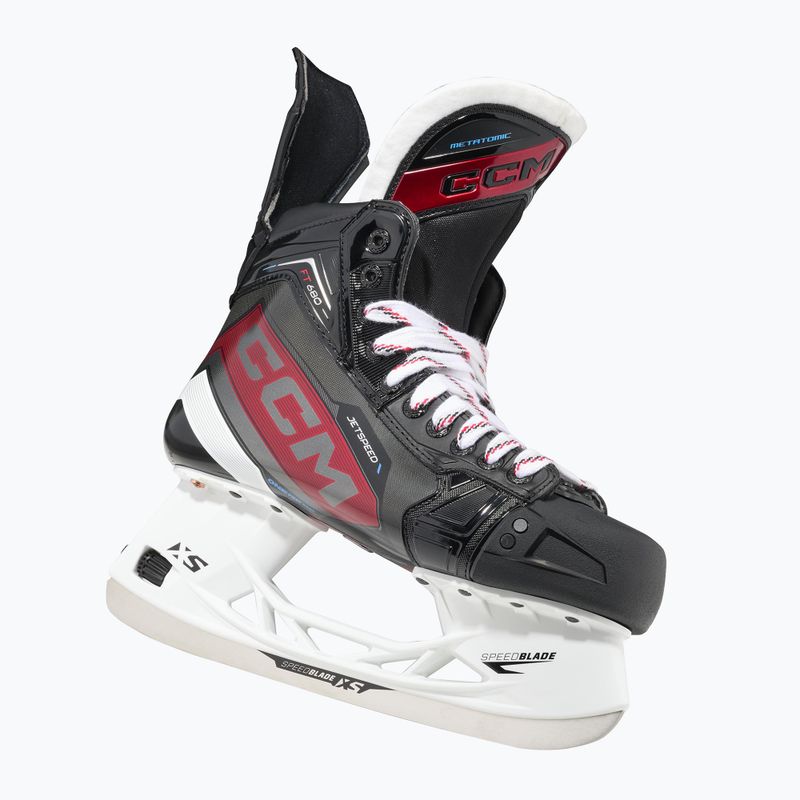 Pattini da hockey CCM da uomo JetSpeed FT680 INT nero 2